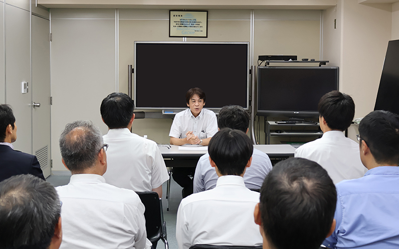 伴常務 in 関西四国支店（高松）