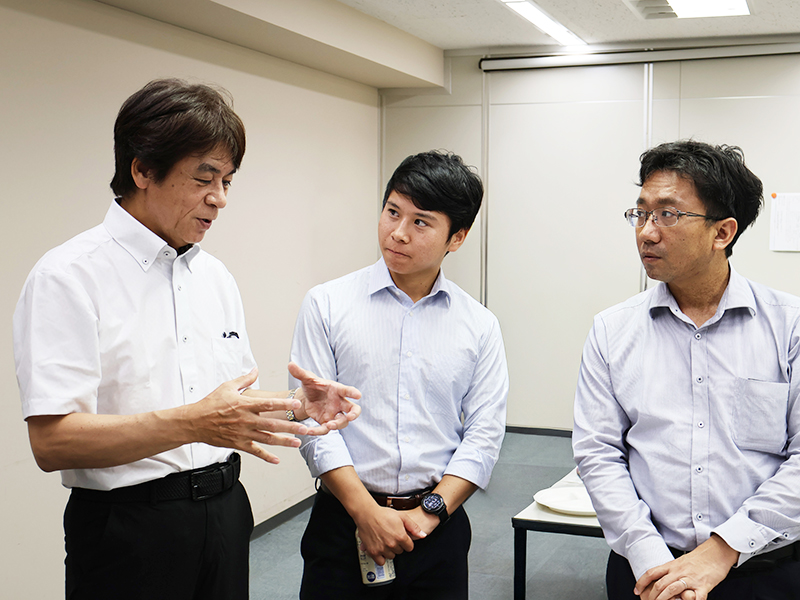 伴常務 in 関西四国支店（高松）