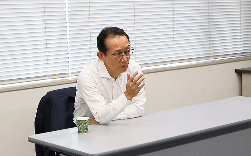 朝倉副社長 in 北海道支店