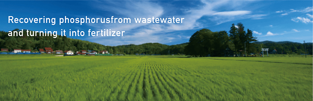 Recovering phosphorus from wastewater and turning it into fertilizer.