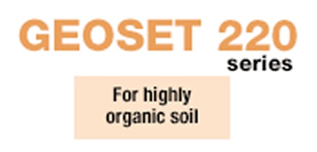 GEOSET 220 Series: For highly organic soils