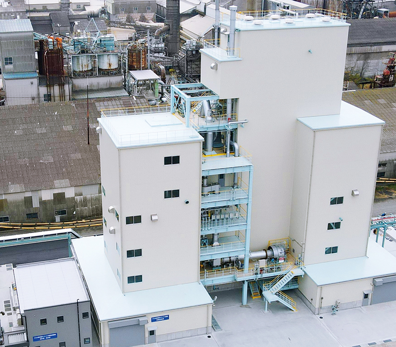 C2SP Kiln demonstration equipment (within the Onoda Plant of Taiheiyo Materials Corporation in Sanyo Onoda City, Yamaguchi Prefecture)