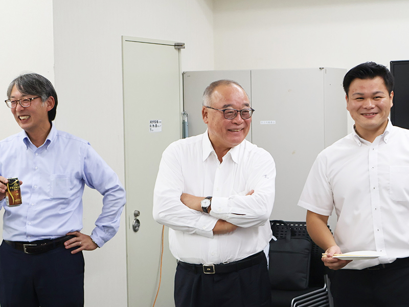 Chairman Fushihara in the Chugoku Branch