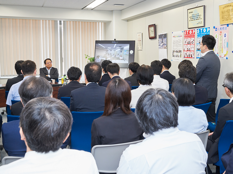 President Taura in the Kansai Shikoku Branch