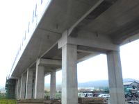 Salt damage countermeasure for elevated railway (thk: 25mm/Niigata)