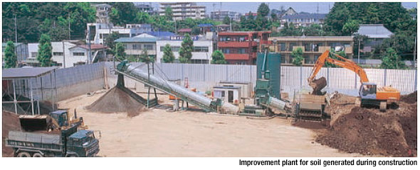 Improvement of soil generated during construction