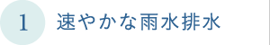 速やかな雨水排水