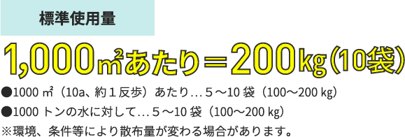 標準使用量