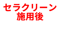 セラクリーン施用後